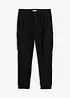 Cargobyxa i fleece, Regular Fit, bonprix