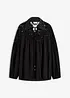 Blus med spets och  knytband, bonprix