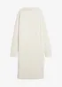Mellanlång klänning i materialmix, bonprix