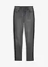 Termojeans med jerseyfoder, Mid Waist, bonprix