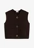 Stickad väst med dekorativa knappar, bonprix