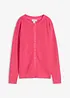 Finstickad cardigan med rund halsringning, bonprix