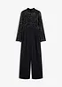 Jerseyjumpsuit med paljetter, bonprix