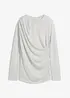 Långärmad topp med rynk, bonprix