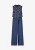 Jumpsuit med pärlbroderi, bonprix