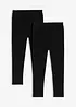 Leggings med ekologisk bomull och stretch (3-pack), bonprix