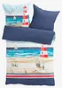 Vändbart påslakanset med strandmotiv, bonprix