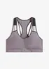Lätt glansig sport-BH med medelhögt stöd, bonprix