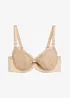 BH med formpressade kupor med fint broderi och avtagbar kedjedetalj, bonprix