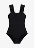 Baddräkt med medelhög formande effekt och breda axelband, bonprix