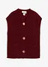 Stickad väst med fickor, bonprix