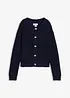 Grovstickad cardigan med hamrade knappar, bonprix