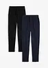 Joggingbyxa av bomullsmix (2-pack), bonprix