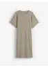 Trikåklänning av ekologisk bomull, bonprix