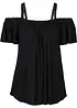 Cold shoulder-topp i mjuk viskos, bonprix