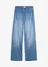 Wide Leg Jeans High Waist, med bekväm midja, Full Length, bonprix