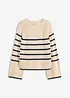 Tröja med kontrasterande ränder, bonprix