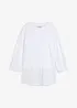 Topp med blusinfällning, bonprix