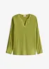 Långärmad topp med slits, bonprix