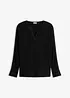 Långärmad topp med slits, bonprix