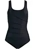Baddräkt med prydnadsveck och lätt formande effekt, bonprix