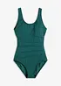 Baddräkt med prydnadsveck och lätt formande effekt, bonprix