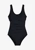Baddräkt med prydnadsveck och lätt formande effekt, bonprix