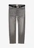 Regular Fit Stretch Jeans med skärp, Straight, bonprix