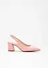 Slingbackpumps med blockklack, bonprix