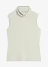 Ärmlös topp med polokrage, med elastisk polyester, bonprix