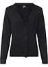 Finstickad cardigan av viskosmix med mjukt fall, bonprix