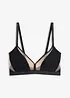 Bralette utan bygel med transparenta infällningar, bonprix