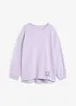 Sweatshirt i bomullsmix som är längre bak än fram, bonprix