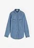 Jeansskjorta med långa ärmar, bonprix