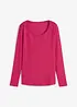 Långärmad topp i ekologisk bomull, bonprix