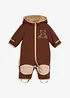 Overall i softshell med teddyfleece och huva, bonprix