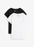 T-shirt med rund halsringning (5-pack), bonprix