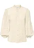 Blus med spets i mjuk viskosmix, bonprix