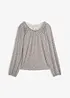 Långärmad topp av viskosmix, bonprix