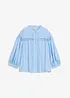 Bomullsblus med broderi, bonprix