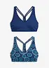 BH-bikinitopp med brottarrygg (2-pack), bonprix