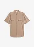 Kortärmad skjorta i ren bomull, bonprix