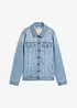 Stretchig jeansjacka i basmodell, bonprix