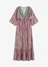 Mönstrad maxiklänning av viskos med mjukt fall, bonprix