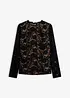 Långärmad topp i spets, bonprix