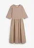 Mellanlång klänning i ren bomull, bonprix