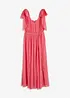Chiffongklänning med knytband, bonprix