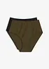 Bikinibyxa med hög midja (2-pack), bonprix