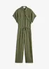 Jumpsuit med skärp i följsam lyocell, bonprix