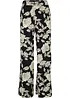 Mönstrad palazzobyxa i viskos, bonprix